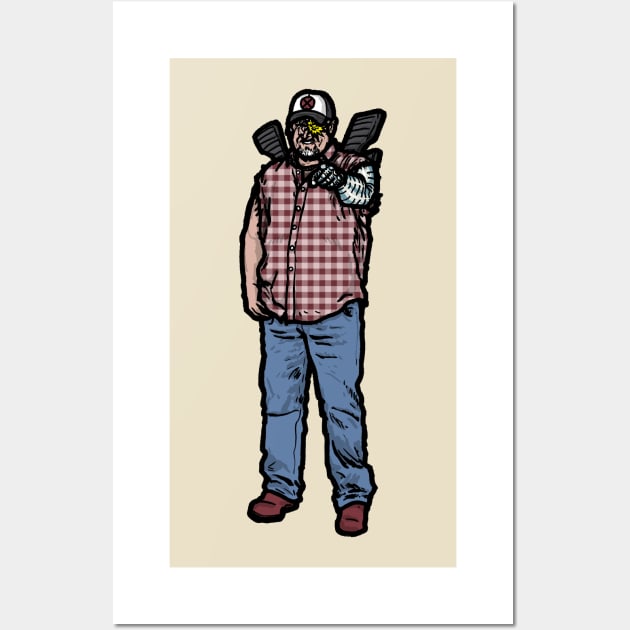 Cable the Larry guy Wall Art by jonah block